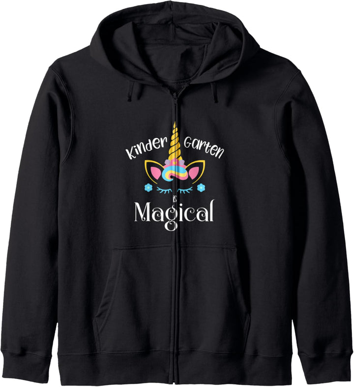 Kindergarten erster Tag Einhorn für Mädchen Schulanfang Kapuzenjacke