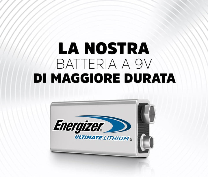 Energizer L522-8 Lithium Energizer Ultimate 9V Block Batterie 6LR61, 8er pack