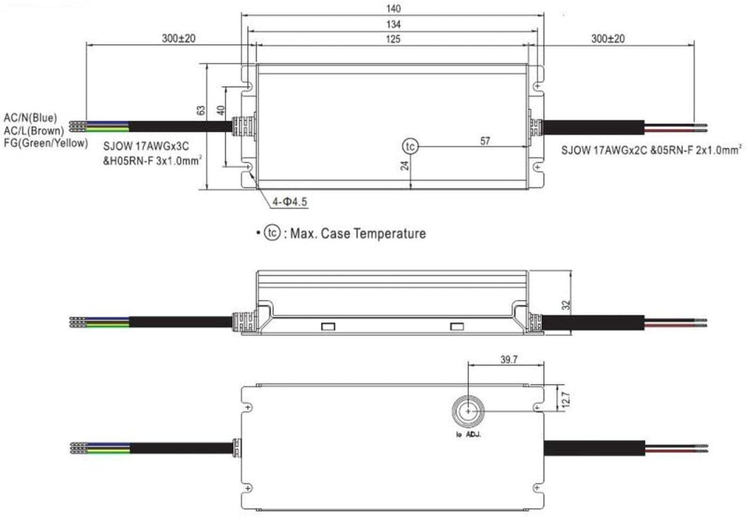 MEAN WELL XLG-75-24-A 74,4W 24V 3,1A LED Netzteil IP67