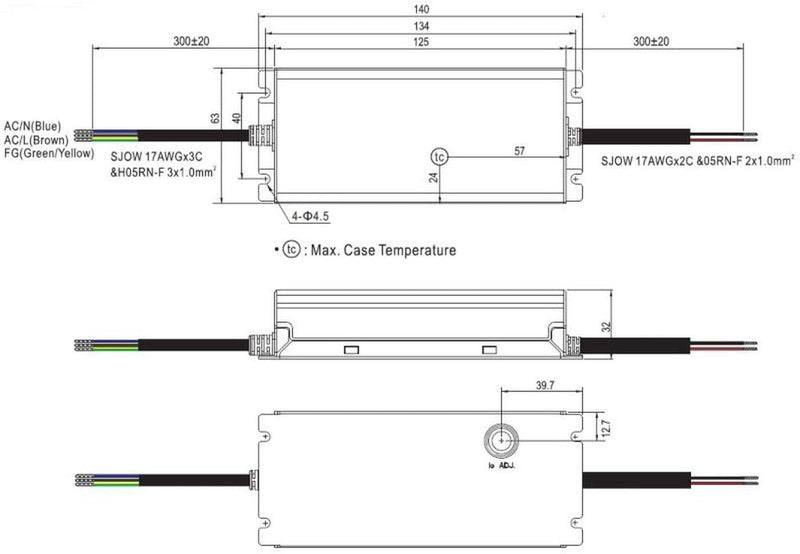 MEAN WELL XLG-75-24-A 74,4W 24V 3,1A LED Netzteil IP67