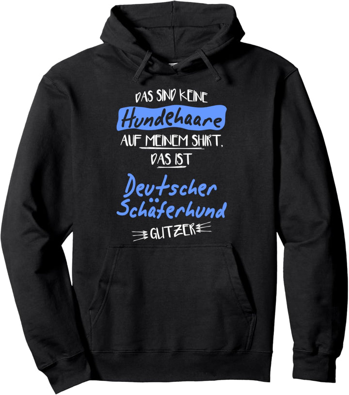 Hundehaare Deutscher Schäferhund Glitzer Pullover Hoodie