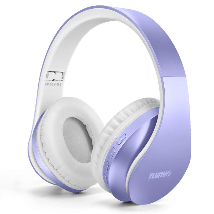 TUINYO Bluetooth-Kopfhörer Over Ear, kabellose Kopfhörer mit Mikrofon, HiFi Stereo, faltbares & leic