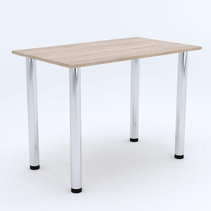 mikon 70x40 | Esszimmertisch - Esstisch - Tisch mit Chrombeinen - Küchentisch - Bürotisch | Sonoma 7