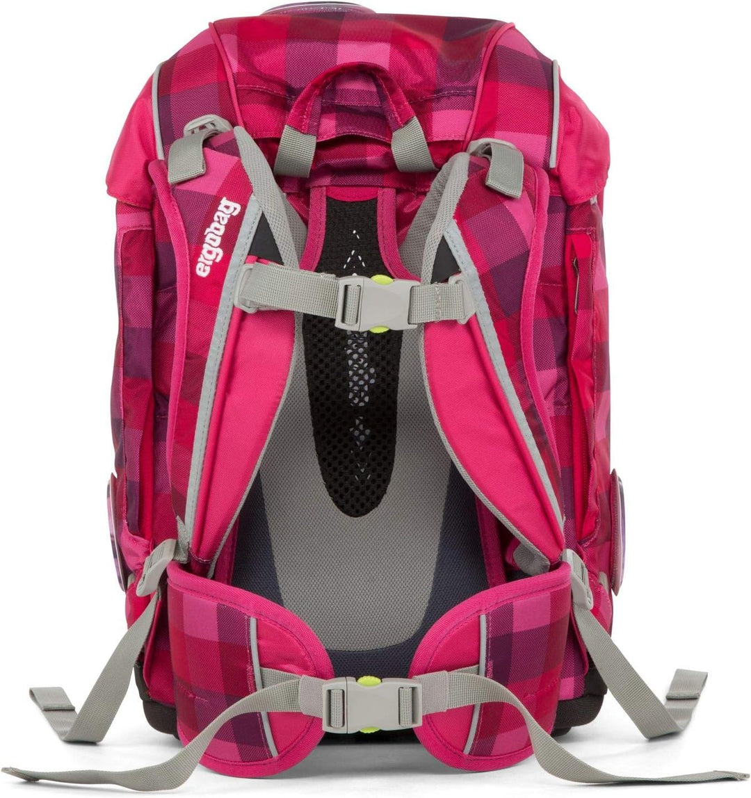 Ergobag pack Schulrucksack-Set RhabarBär (6tlg.), 35 cm, 20 L, Lila Kontrollen