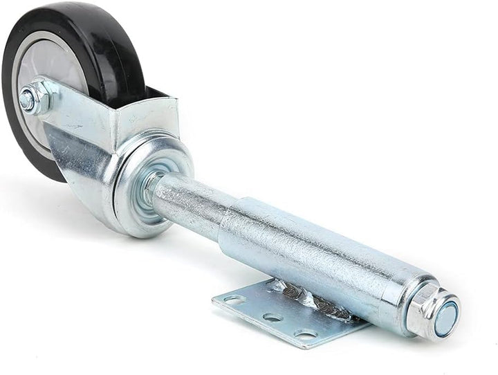 Fafeicy 4-Zoll-federbelastete Torrolle, PVC-Türfeder-Rollenrad, 120 kg maximale Tragfähigkeit(Schwar