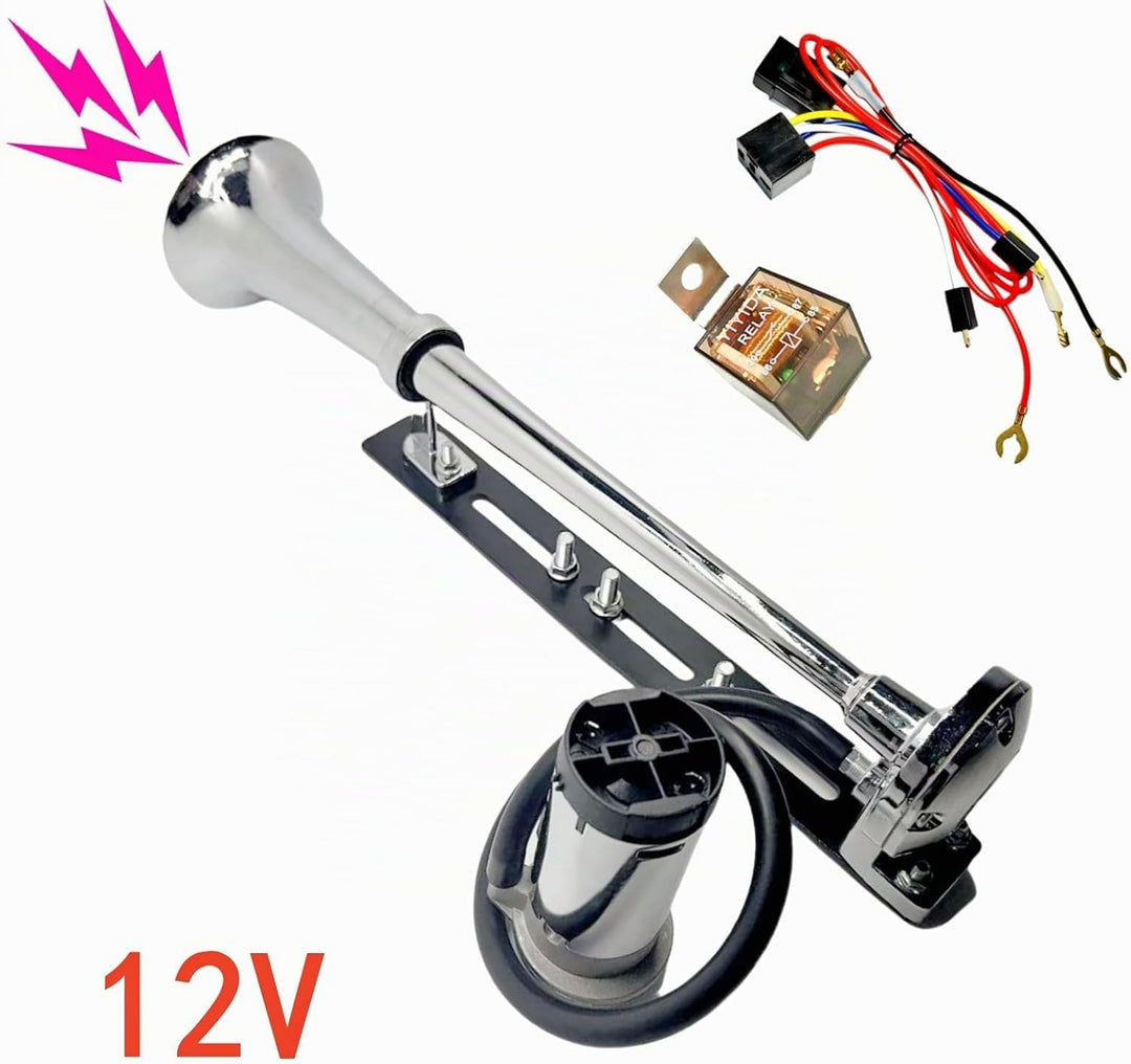 Autohupe LKW Hupe Lauter Lautsprecher Lufthupe silber Einstellbares Installationszubehör Air horn Ch