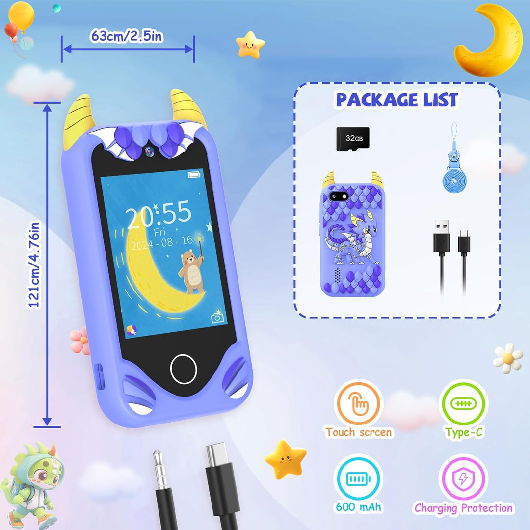 Kinder Handy Smartphone Mädchen Geschenke - Weihnachten Geburtstag Geschenke ab 3 4 5 6 Jahre Mädche