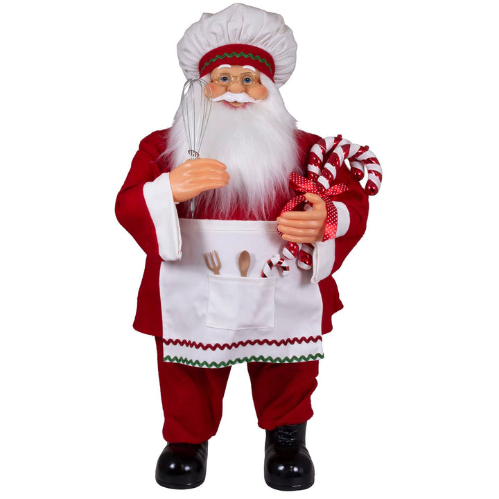 Christmas Paradise Stehender Weihnachtsmann Johann Konditor Rot Weiss Deko-Figur Nikolaus (80cm), 80