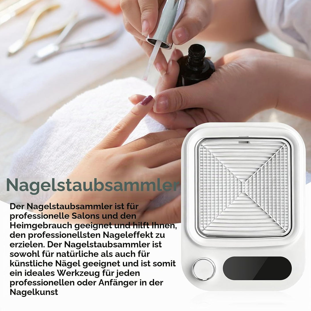Nagelstaubsauger mit Filter 80W, Leistungsstarke Staubabsaugung für Nägel, Professioneller Nagel Sta