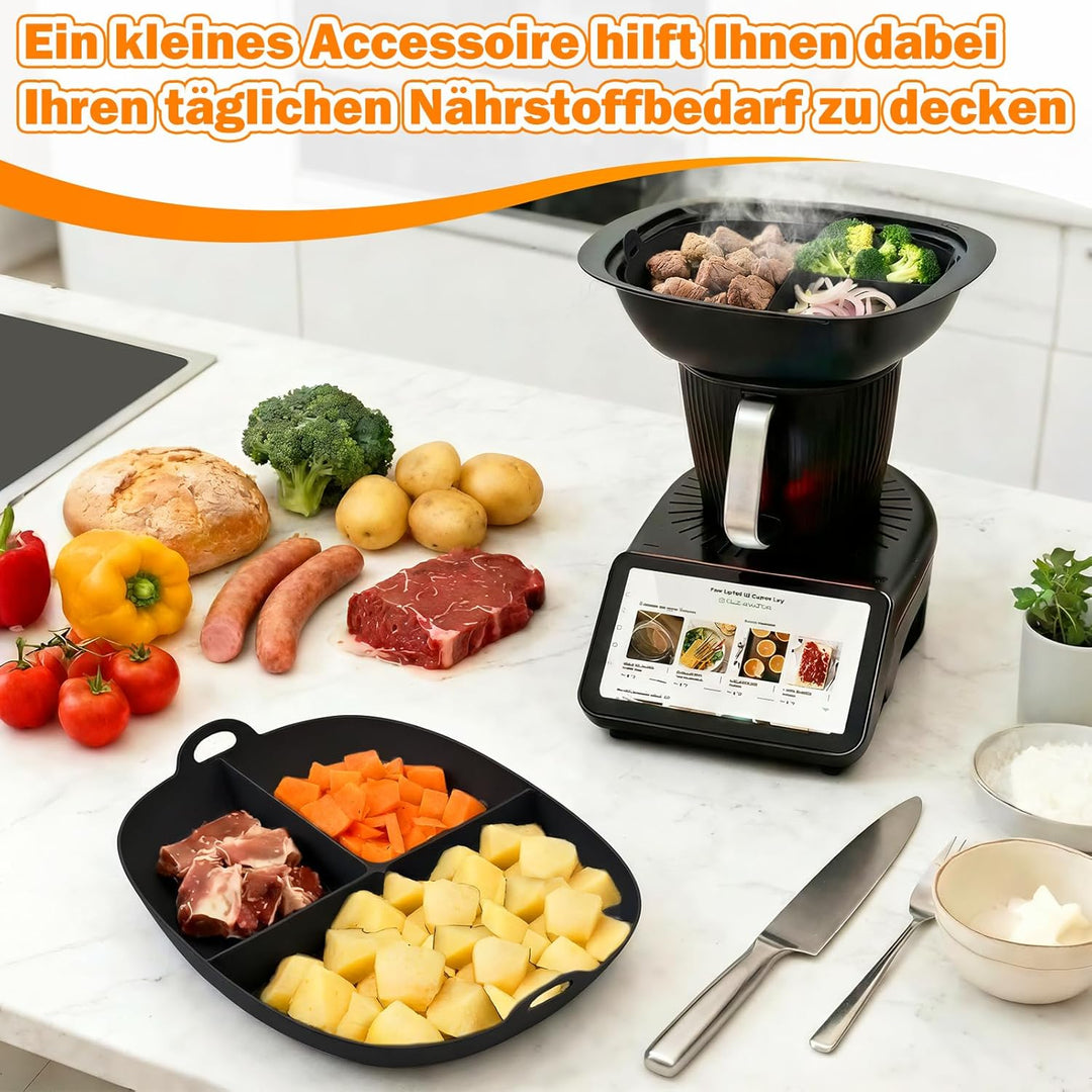 1 Stück Dampfgarform Silikonform Garkorbteiler Dampfgarer Einsatz Gareinsatz & Dampfgarteiler Kompat