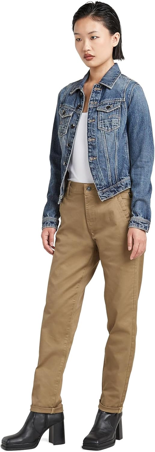 G-STAR Damen Kate Boyfriend Chino 23W / 28L Beige (Safari D25257-c105-b444), 23W / 28L Beige (Safari