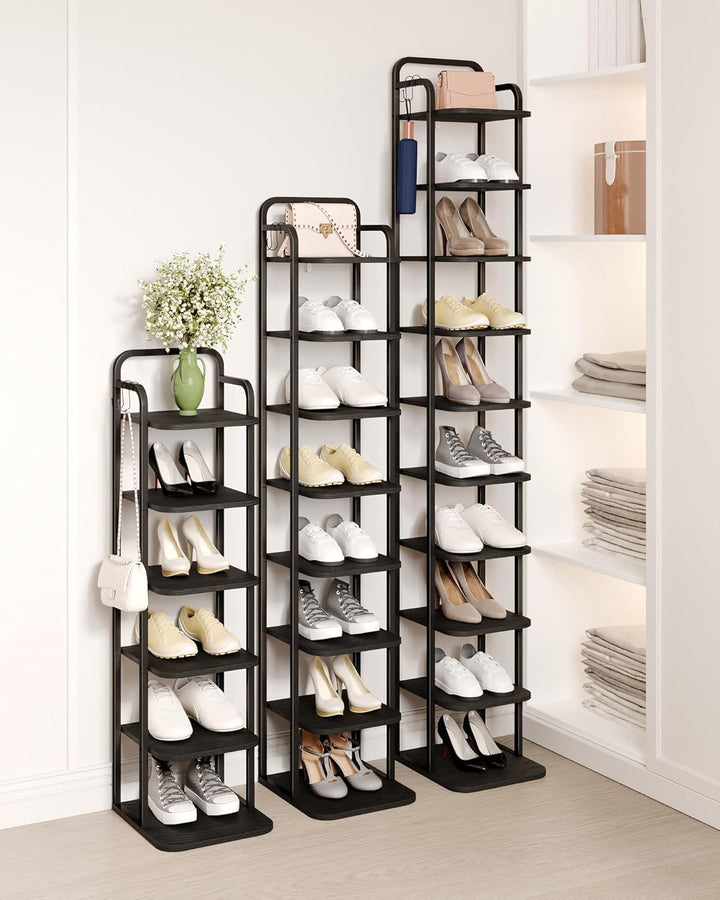 Hzuaneri Vertikales Schuhregal, 10-Stöckige Schuhregale, Schuhturm Für Kleine Räume, Freistehend, Ve