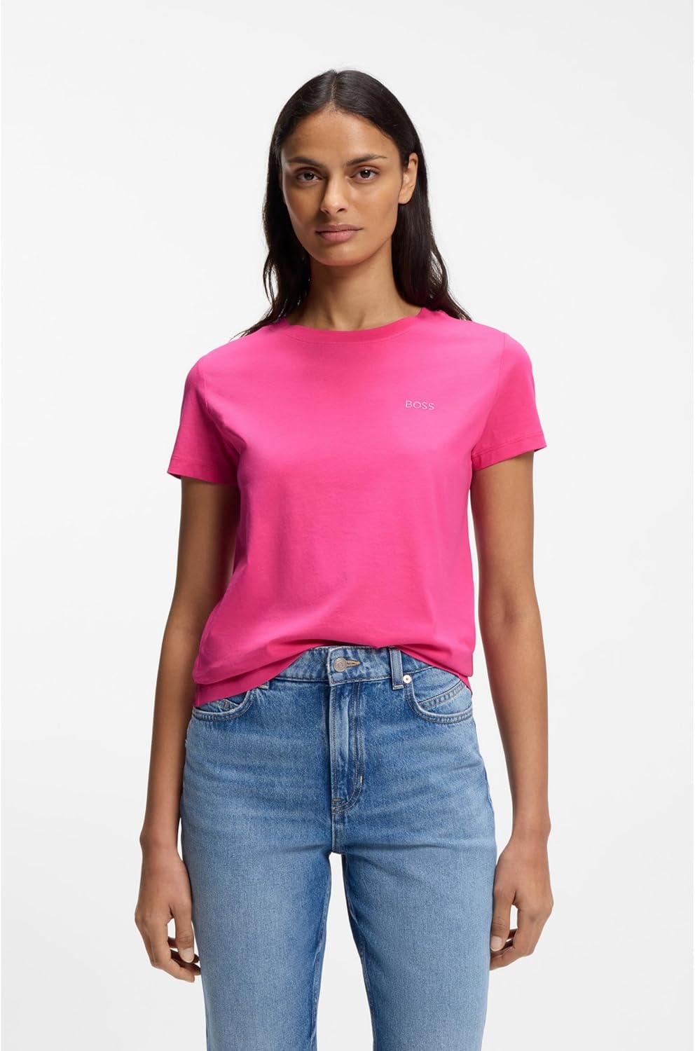 BOSS Damen C_esogo_1 10236978 01 T_Shirt (1er Pack) XS Open Pink 692, XS Open Pink 692