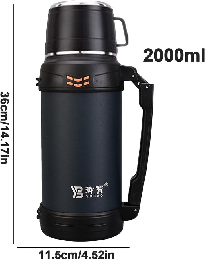 Isolierte Wasserflasche, Reisebecher mit Griff | Auslaufsicherer Reisebecher aus Edelstahl, isoliert