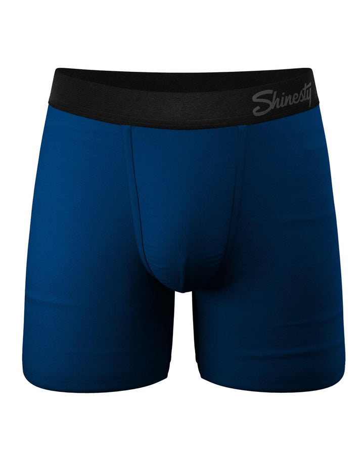 Shinesty Herren Boxer mit Eingriff XL Dunkelblau, XL Dunkelblau