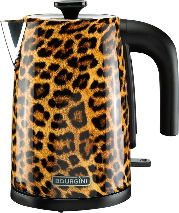 Trendy Panther Electric Kettle - Stylischer elektrischer Wasserkocher mit Panther-Print für moderne