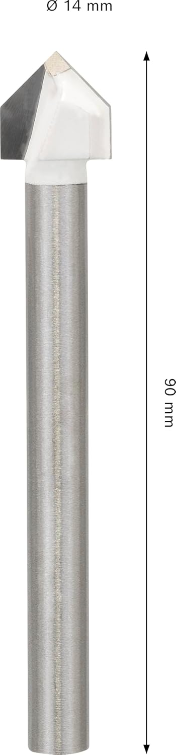 Bosch 1x CYL-9 Soft Ceramic Bohrer (für Weiche Fliesen, Glas, Ø 14,00 mm, Professional Zubehör Bohrm