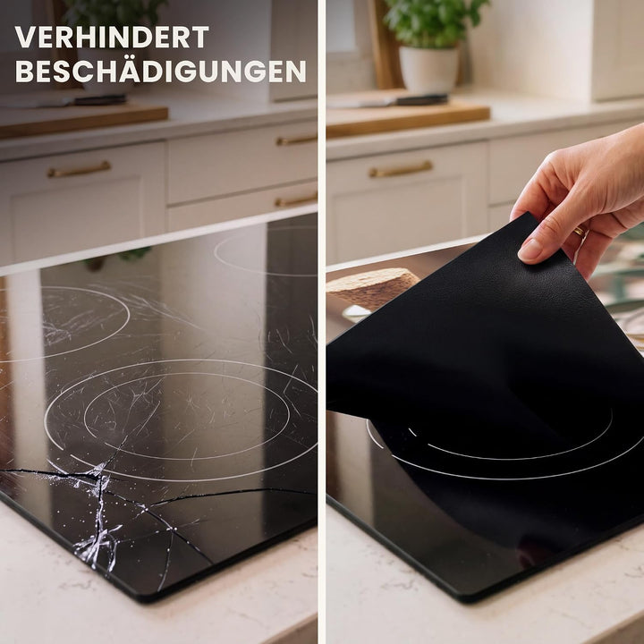 Herdabdeckplatte Einteilig Ceranfeld Abdeckplatte für Induktionsschutz Ceranfeldabdeckung Vinyl Herd