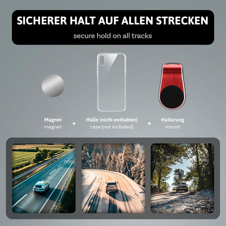 ONEFLOW Car Flex Grip für Samsung Galaxy, Apple iPhone, Huawei, Sony, usw. – Auto Handyhalter für da