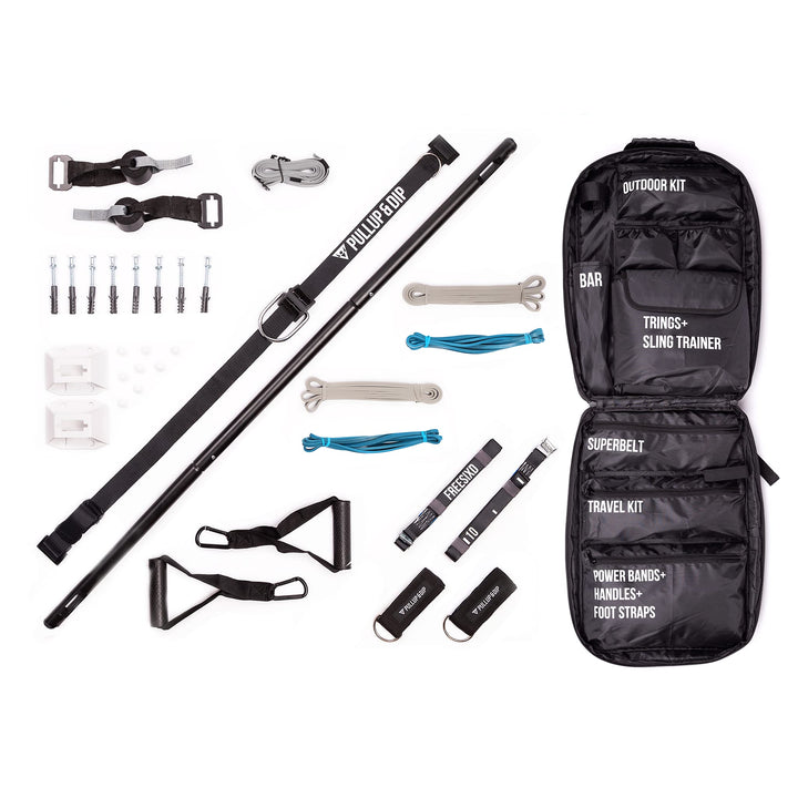 FREESIXD Schlingentrainer und Widerstandstrainer Set, Suspension Trainer für zu Hause und auf Reisen