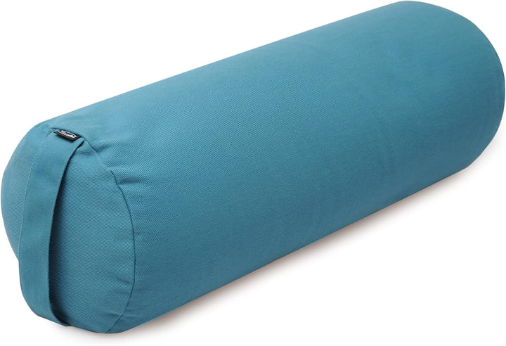 Yoga-Bolster rund - Vintage - Organic Cotton (62 x 21.5 x 21.5 cm) marine blau, marine blau