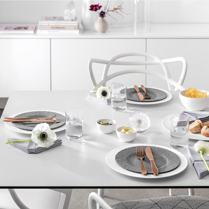 Villeroy und Boch Manufacture Cutlery Tafelbesteck für bis zu 4 Personen, 16-teilig, Edelstahl, Kupf