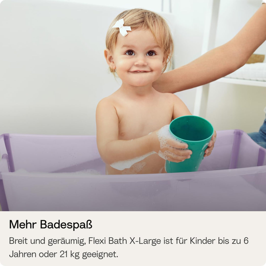 Stokke Flexi Bath (Sandy Beige) mit Newborn Support - Robust &amp; einfach zu verstauen - Bequem für zuh