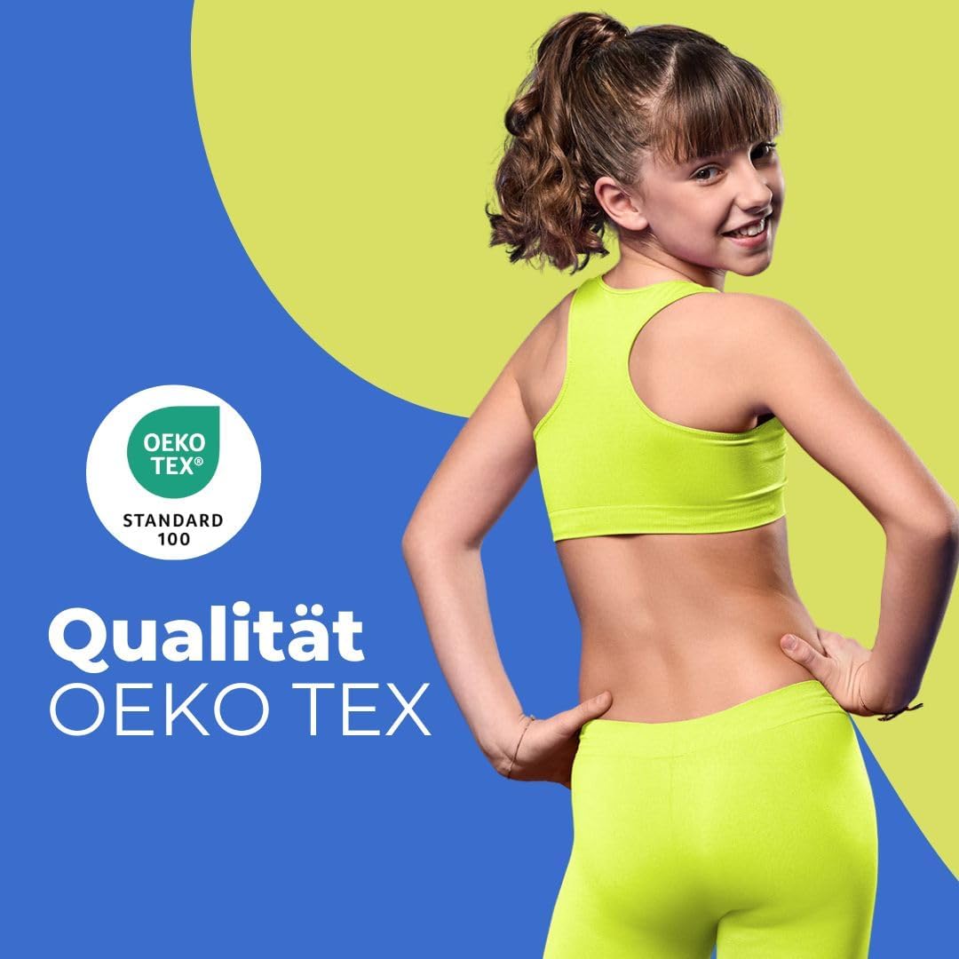 FOCENZA Top für Mädchen aus Mikrofaser, elastisch und bequem, ideal für Gymnastik und Sport, Multipa