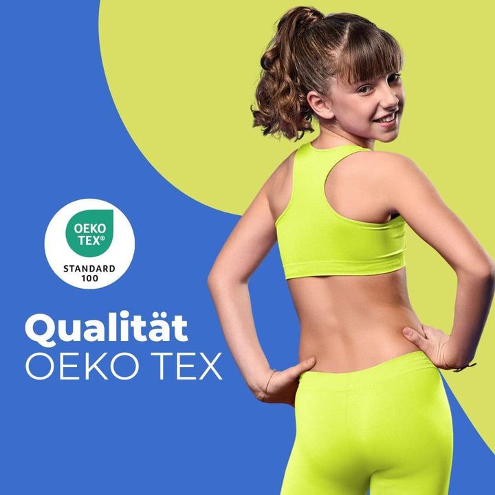 FOCENZA Top für Mädchen aus Mikrofaser, elastisch und bequem, ideal für Gymnastik und Sport, Multipa