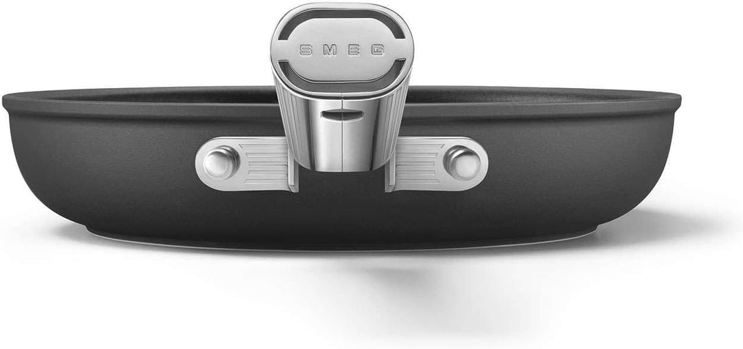 Smeg CKFF3001BLM Bratpfanne, 30 cm, Schwarz Schwarz Durchmesser 30 cm, Schwarz Durchmesser 30 cm