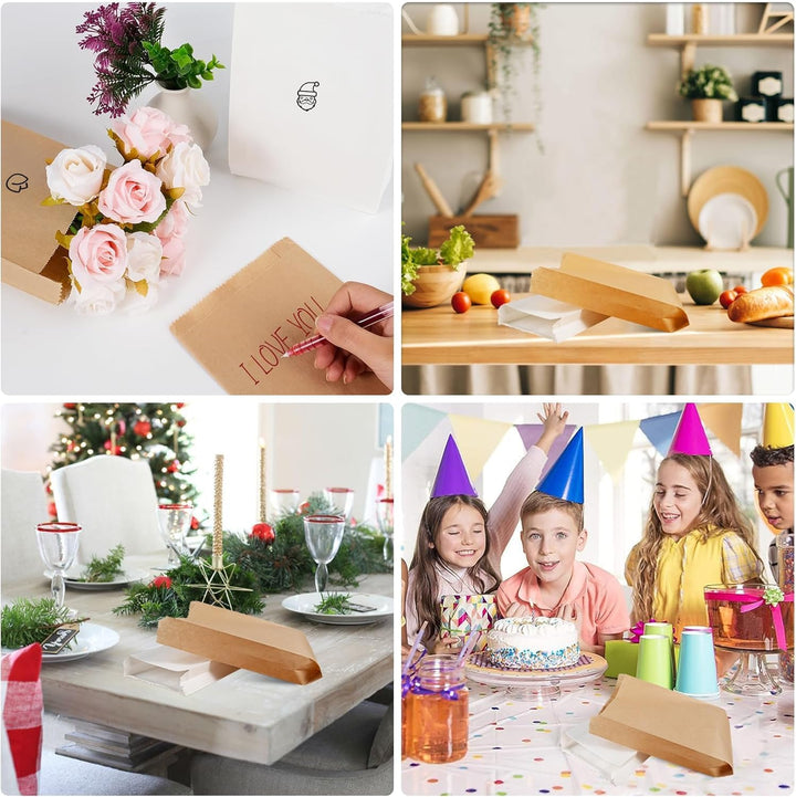 Kraftpapier, Geschenktüten, Kraftpapier, kleine Geschenktüte, Geburtstag, Briefumschlag, Vintage, Um