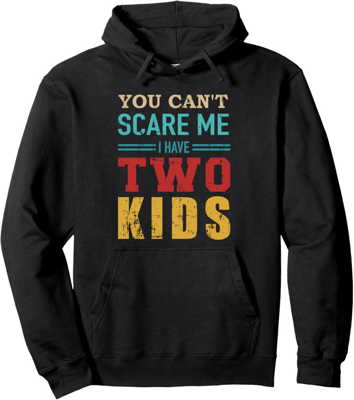 Nicht erschrecken Spruch zwei Kinder Mama Papa vintage Pullover Hoodie