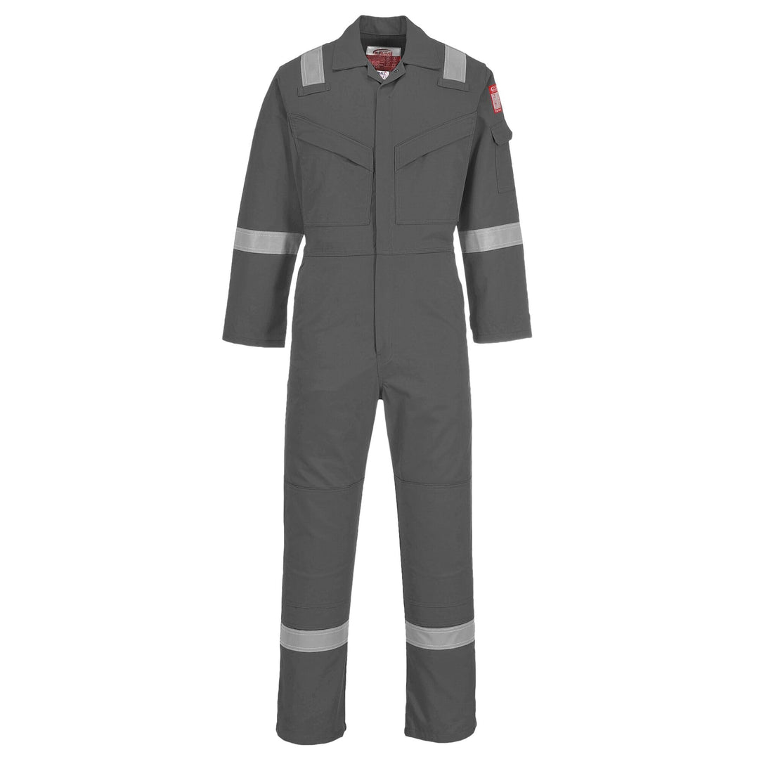 Portwest Flammhemmender, antistatischer Overall 350 g, Grösse: L, Farbe: Grau, FR50GRRL L Grau, L Gr