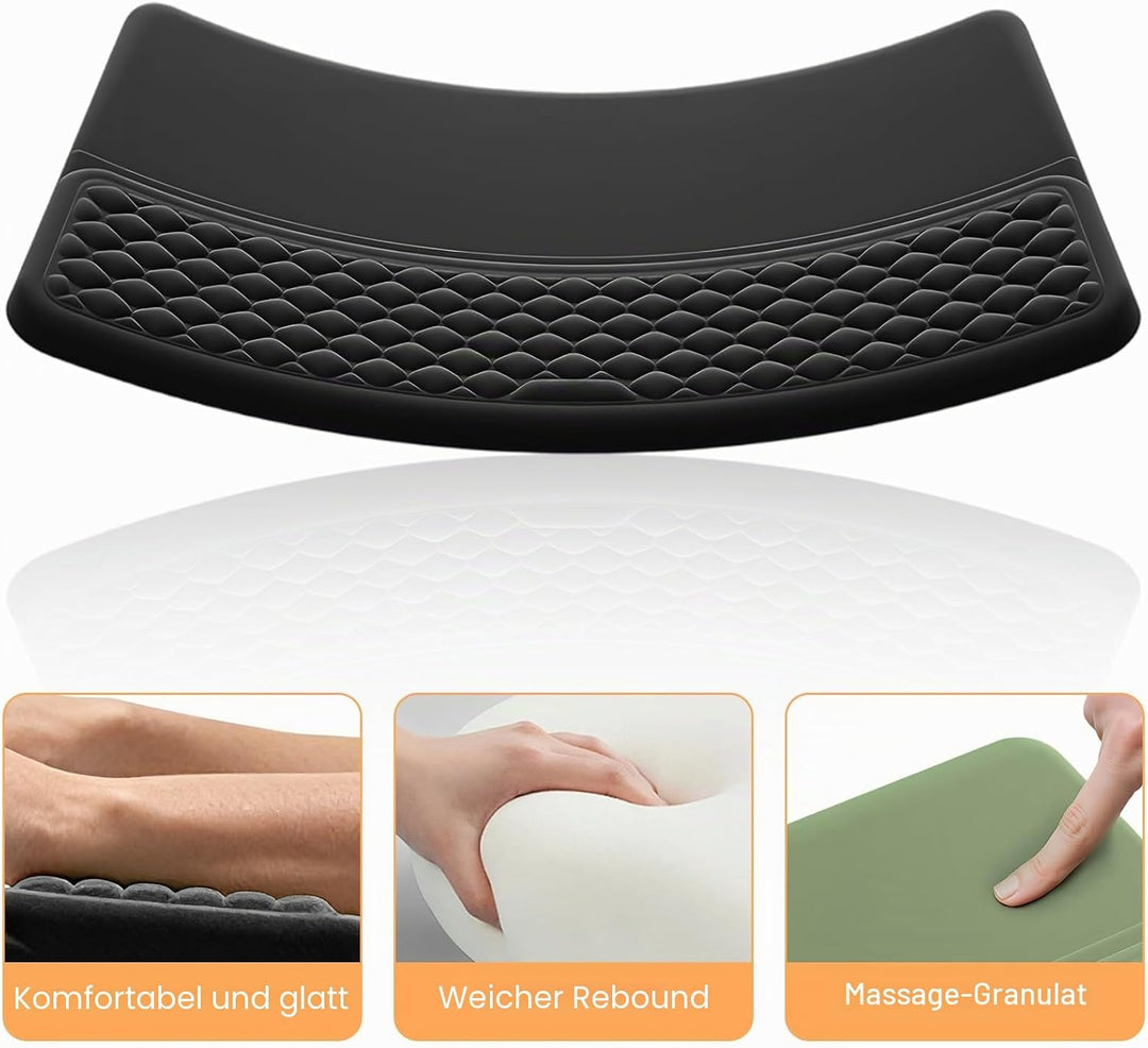 Ergonomische Handballenauflage Tastatur mit 15° Neigung &amp; Memory Schaum, Handgelenkauflage für Offic
