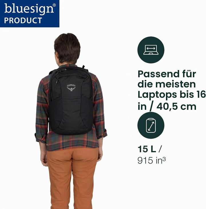 Osprey Unisex Farpoint Fairview Travel Daypack Backpack O/S Tungsten/Yelow, O/S Tungsten/Yelow