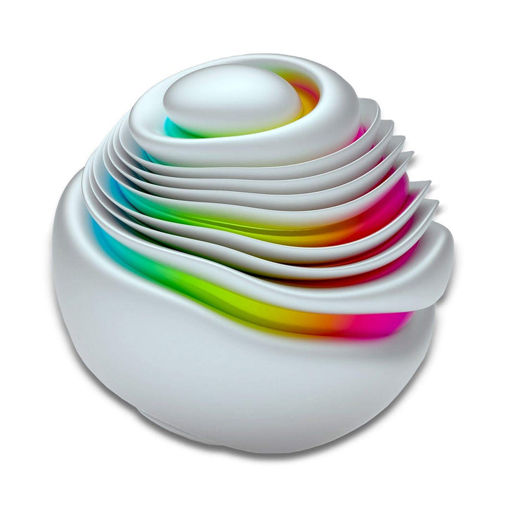 Startonight Bild auf Acrylglas - Mehrfarbige Spirale Regenbogen Rundes Dekor - Abstrakte Modernes Ac