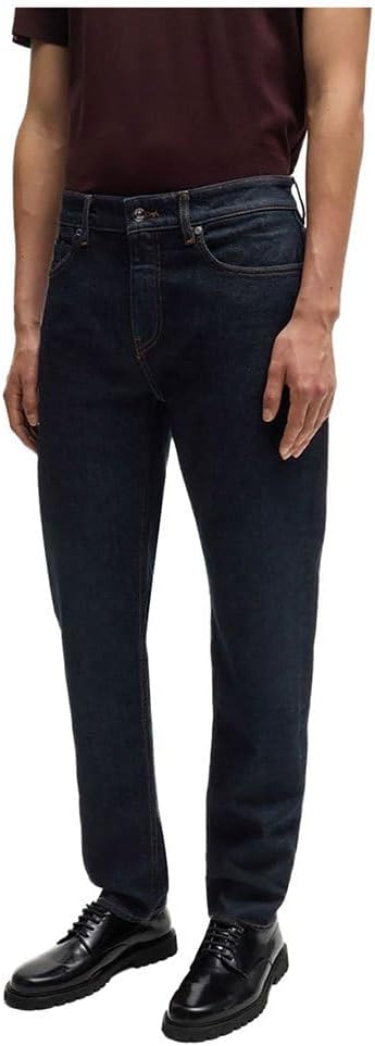 BOSS Herren H-Re.Maine Blaue Maine Regular-Fit Jeans aus bequemem Stretch-Denim 29W / 34L Blau, 29W