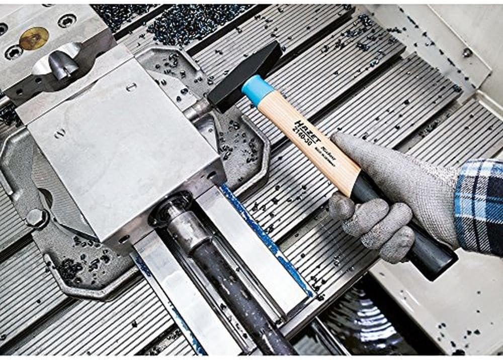 HAZET Hammer Satz 2140/4, 4-teilig, Schlosserhammer 300 g und 500 g, Plastikhammer mit auswechselbar