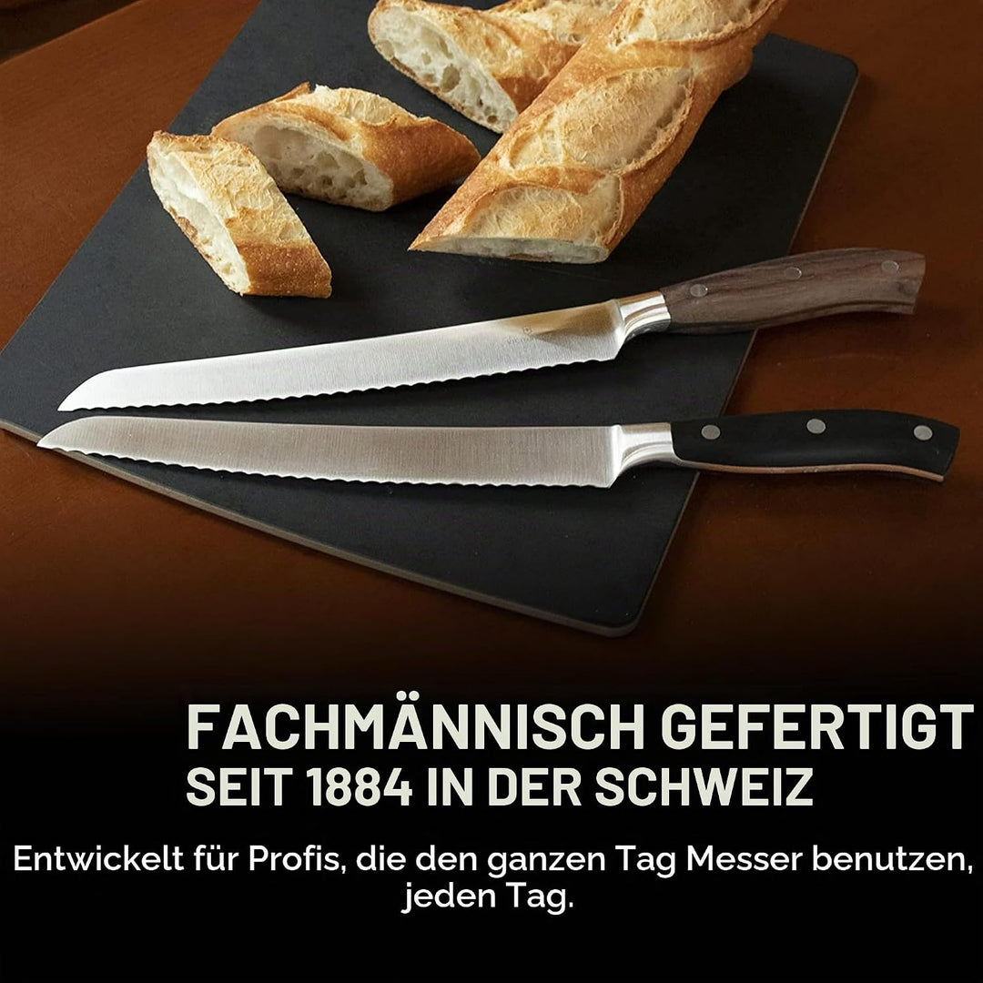 Victorinox, Grand Maître, Profi Brot- und Konditormesser, Extra Scharfe Klinge, Wellenschliff, 23 cm