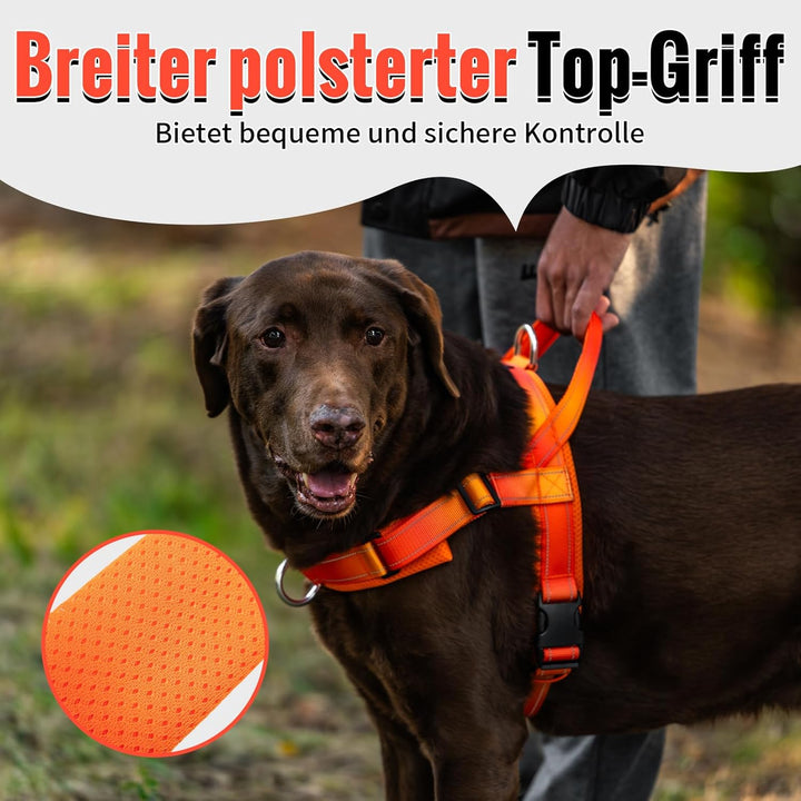Arblina Hundegeschirr, Anti-Zug Hundegeschirr für Mittelgrosse und Grosse Hunde, T-förmiges Anti Zie