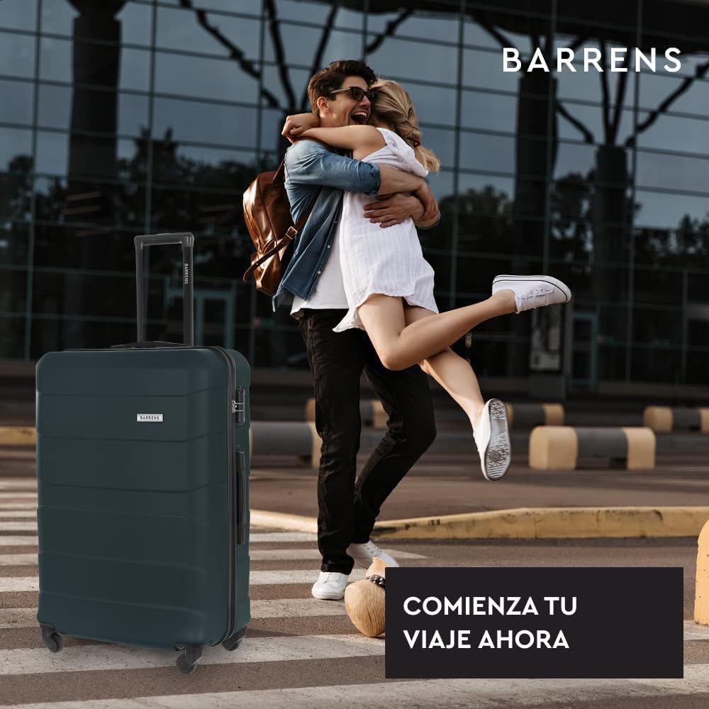 BARRENS Grosser Koffer Zwillingsrollen Hardcase Reisekoffer Koffer Trolleys Hartschale Rollkoffer Gr