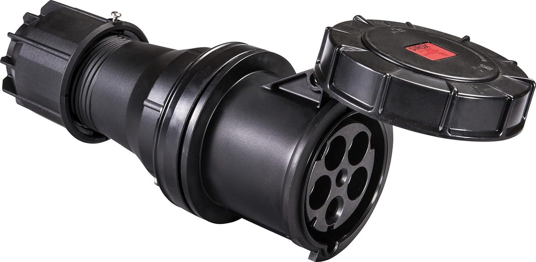 SIROX® CEE-Kupplung IP 67, 5-polig, 400 V, 6 h, schwarz Stromstärke 32 A, vernickelte Kontakte nein,