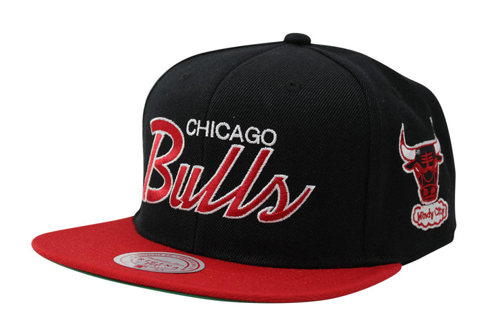 Mitchell & Ness Snapback NBA Team Script 2.0 Chicago Bulls Black