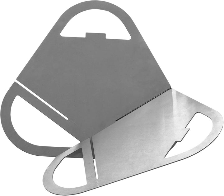 Feuerstelle 56 x 56 cm aus Edelstahl Mobile Feuerschale BBQ Lagerfeuer klappbar Gartenfeuer Feuerkor