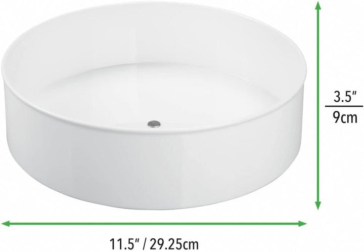 mDesign Lazy Susan Küchenregal – praktisches Gewürzregal für Küchenschrank – drehbarer Gewürzhalter