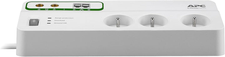 APC PMH63VT-FR 6AC-Ausgänge 230V 3m Weiss - Spannungsschutz (1836 J, 6 AC-Ausgänge, Typ E (FR), 2300