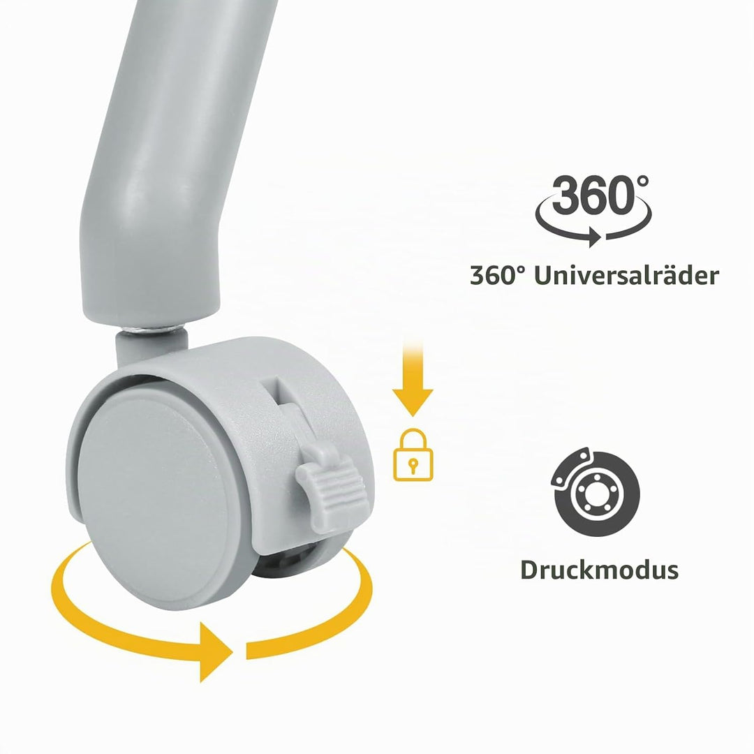 mobiler Wickeltisch mit Wickelaufsatz, Wickelkommode klappbar höhenverstellbar, Wickelkombi mit Sich