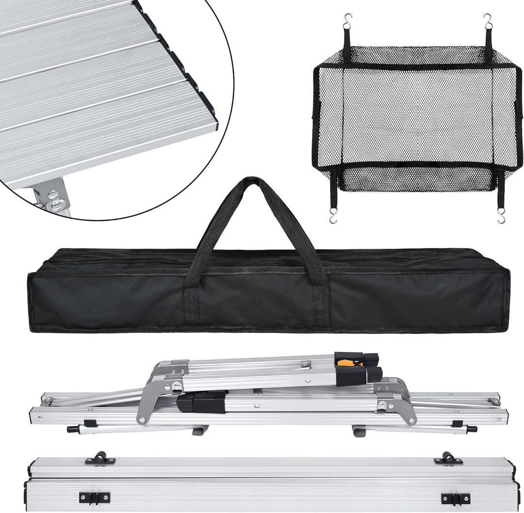 ACXIN Campingtisch Faltbar - Klapptisch Camping Tisch mit Aluminiumrahmen Aufrollbare - Tischplatte