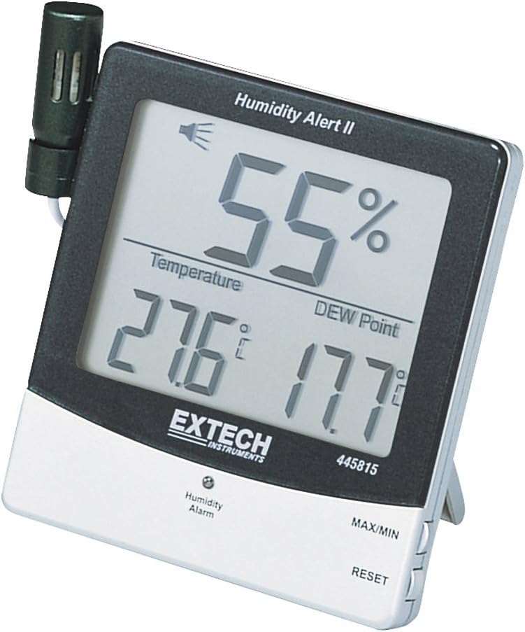 Extech Instruments 445815 Feuchtealarm mit grossen Buchstaben/Ziffern