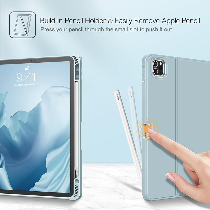 Fintie Tastatur Hülle für iPad Pro 11 Zoll 2022 / iPad Pro 11 2021/2020/ 2018 - Soft TPU Rückseite G